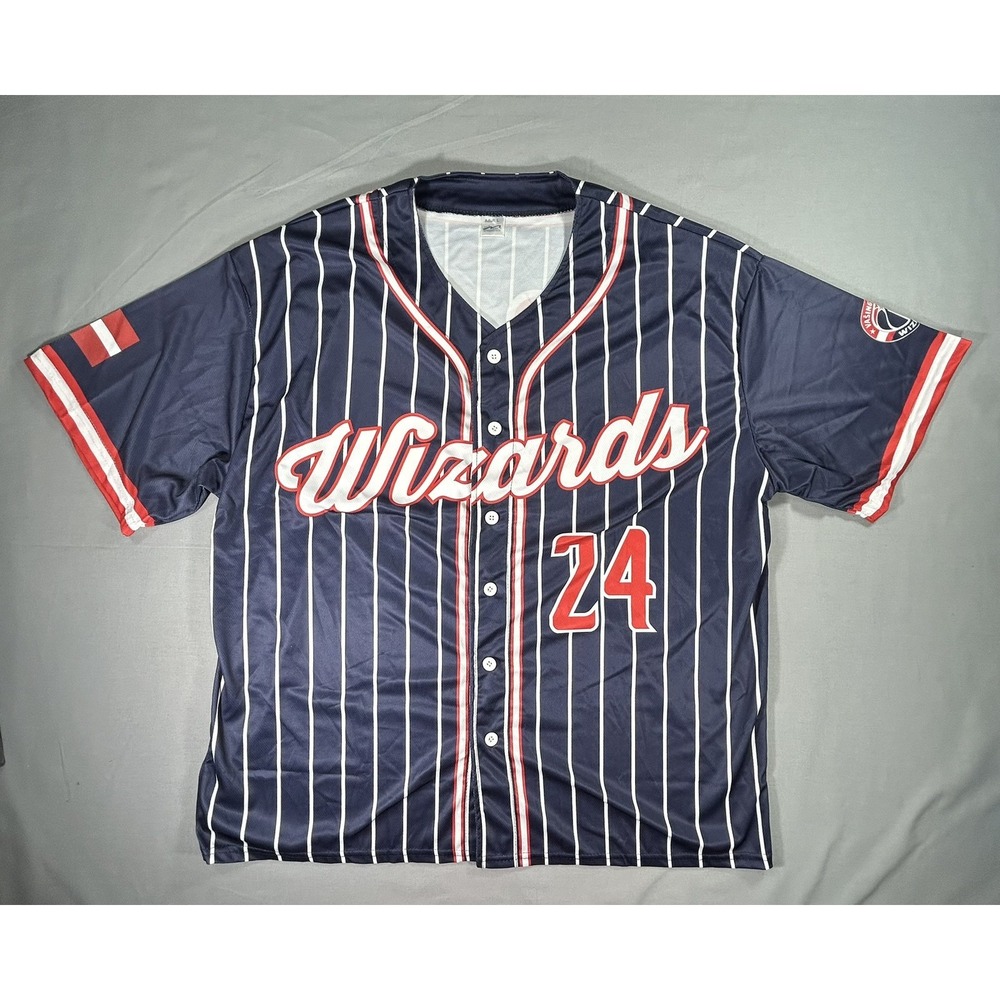 Washington Wizards NBA Basketball #24 Baseball style‎ Jersey men's large
